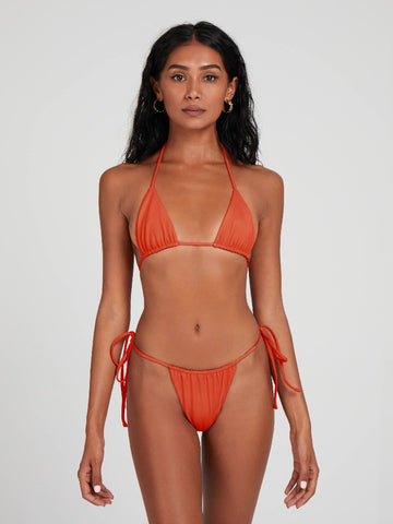 SaltyNips' Alysia Sienna Burnt Orange Bikini: Best-selling for its fully adjustable, versatile fit. Ultra-soft, seamless, and perfect for any body type.