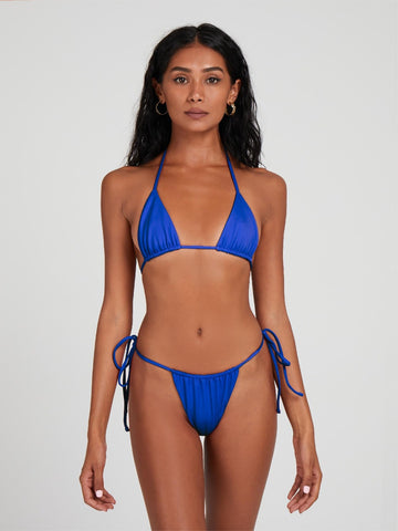 SaltyNips' Azure Blue Micro Bikini: Fully adjustable for any style. Custom fit, ultra-soft, and seamless. Hurry, our best-seller sells out fast!
