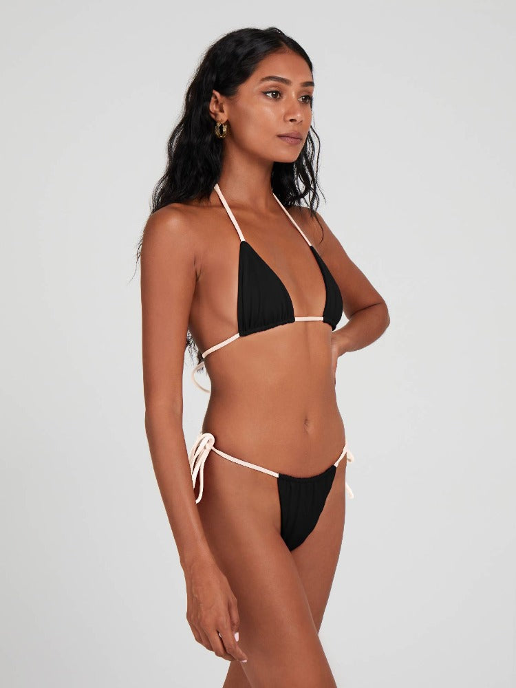 monochrome string bikini