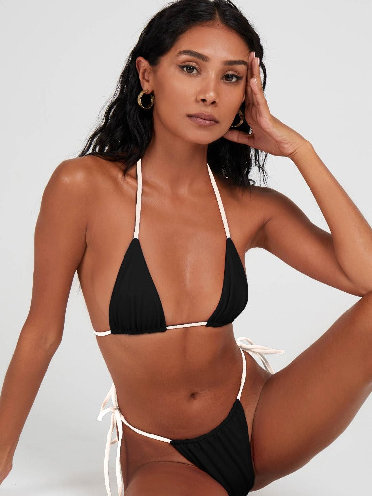 salty nips bikini black