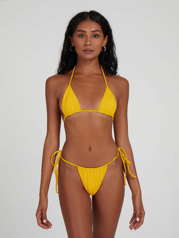 SaltyNips' Alysia Citrine Yellow Micro Bikini: Top-seller for its adjustable, ultra-comfortable fit. Buttery soft, seamless, and limited stock available!